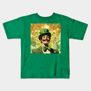 Happy St. Patrick's Day Clovers Kids T-Shirt